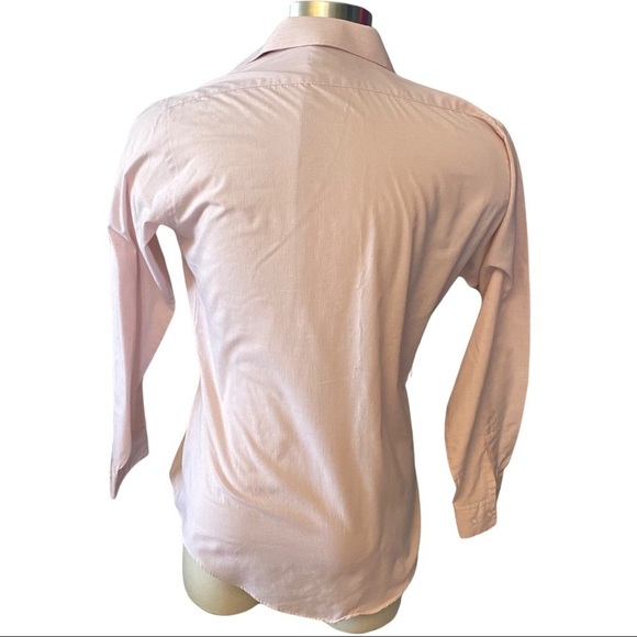 Lucasini Paris Light Pink w/ Dark Pink Stripes LS Button Front Oxford Shirt 15 - Picture 4 of 9